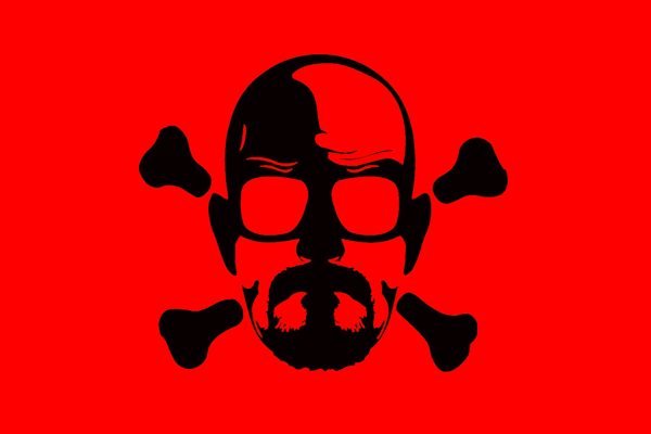 Breaking Bad T-Shirt, Walter White Skull T-Shirt, Breaking Bad Walter White Crossbones Tee, Pop Culture T-Shirt, TV Show Inspired Apparel, Edgy Breaking Bad Merchandise, Walter White Fan T-Shirt, Unique Breaking Bad Gift Idea