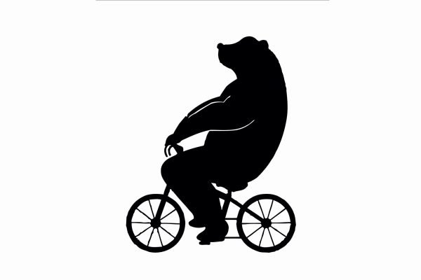 Bear riding bicycle t-shirt, Funny animal graphic tee, Quirky bear t-shirt design. Nature-inspired humor t-shirt. Unique bicycle-themed apparel, Soft and comfortable graphic tee, Unisex funny t-shirt for men and women