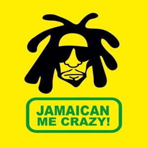 "Jamaican Me Crazy" T-Shirt – Vibrant Yellow with Bold Design