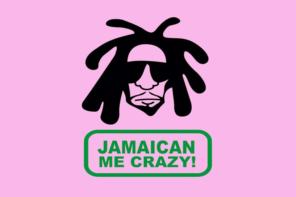 "Jamaican Me Crazy" T-Shirt – Vibrant Yellow with Bold Design