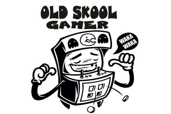 Retro Gaming T-Shirt, Pac-Man Arcade T-Shirt, Old Skool Gamer Tee, Vintage Video Game Shirt, 80s Gaming Apparel, Classic Arcade T-Shirt, Unisex Retro Gamer Shirt, Nostalgic Gaming Clothing