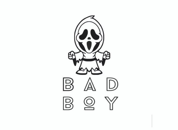 Bad Boy T-Shirt, Scream Ghost Shirt, Edgy Graphic Tee, Horror Movie Merch, Streetwear T-Shirt, Unisex Horror Tee, Trendy Graphic Shirt, Bold Statement Tee