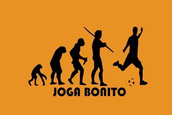 Football t-shirt, Joga Bonito shirt, evolution graphic tee, football fan apparel, soccer-inspired clothing, stylish football t-shirt.