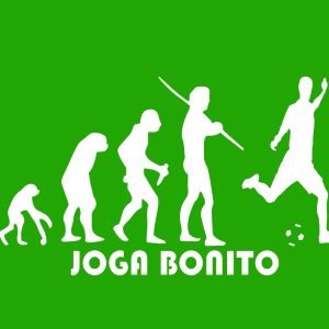 Football t-shirt, Joga Bonito shirt, evolution graphic tee, football fan apparel, soccer-inspired clothing, stylish football t-shirt.