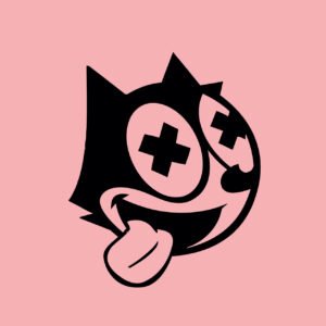 Felix the Cat T-Shirt, Smiling Cat Shirt, Tongue Out Cat Tee, Vintage Cartoon T-Shirt, Cute Cat Graphic Tee, Retro Felix Cat Merch, Funny Cat Lover Shirt