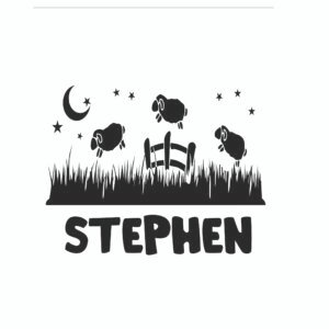 Customisable baby gro, Personalised baby clothing, Sheep design baby gro, Crescent moon baby gro, Baby gro with stars, Unique baby gift, Newborn baby gro, Soft baby sleepwear, Unisex baby clothing, Baby gro with custom text