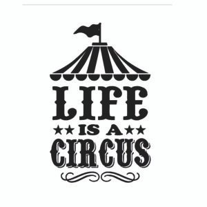 Customisable baby gro, Personalised baby bodysuit, Circus-themed baby outfit, Big Top graphic baby gro, "Life is a Circus" baby clothing, Unique baby gifts, Soft and breathable baby bodysuit, Hypoallergenic baby clothing